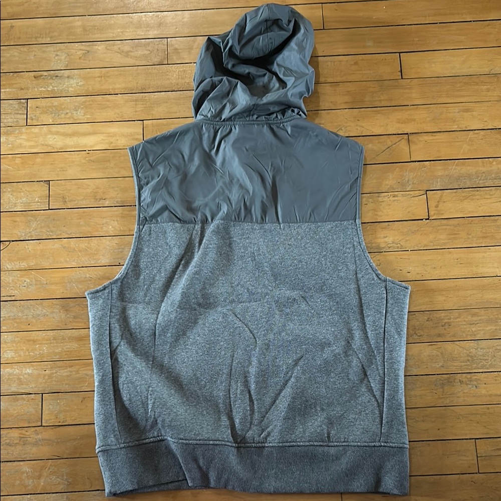EUC never worn Michael Kors Gray Quilted Vest with High Collar - Picture 5 of 5
